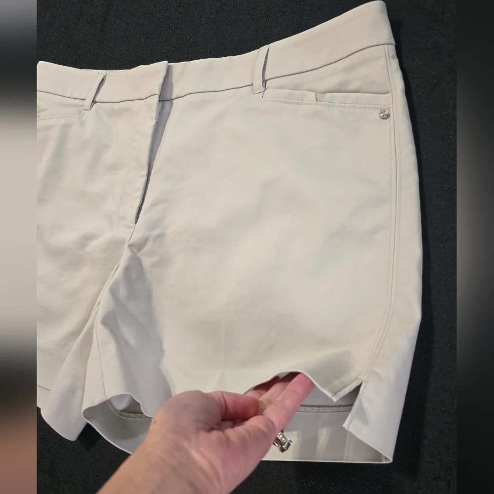White House Black Market Beige Bermuda Shorts - Picture 4 of 14